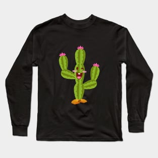 Happy Cactus Long Sleeve T-Shirt